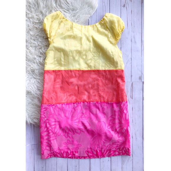 Lilly Pulitzer color block cap sleeve dress - Picture 3 of 4